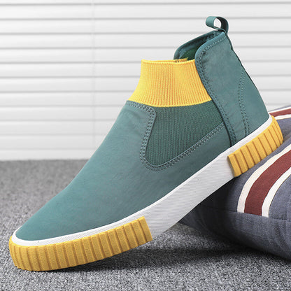 Herrarnas canvas-sneakers med högt skaft – Lennard höstutgåva