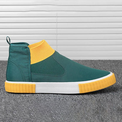 Herrarnas canvas-sneakers med högt skaft – Lennard höstutgåva