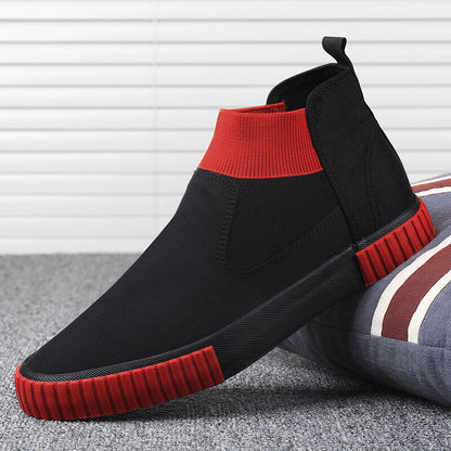 Herrarnas canvas-sneakers med högt skaft – Lennard höstutgåva