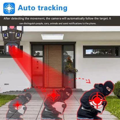 10K WLAN-säkerhetskamera med 20 MP, 20x zoom – DualGuard Ultra 10K
