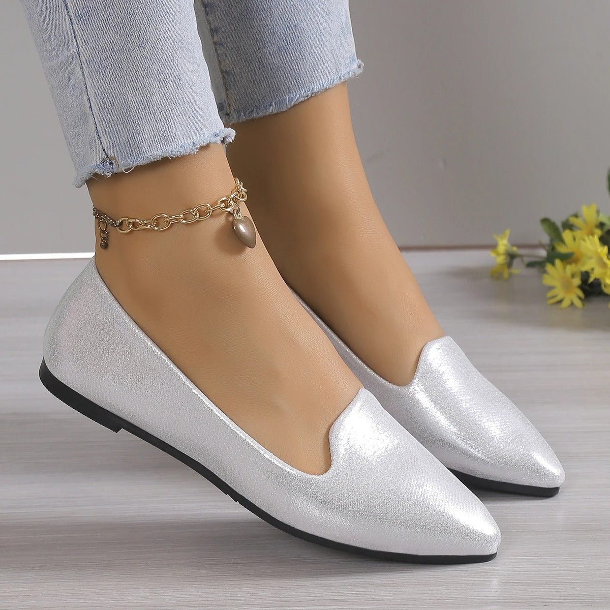 Elegant höstspets ballerinas med stretch - Vivienne