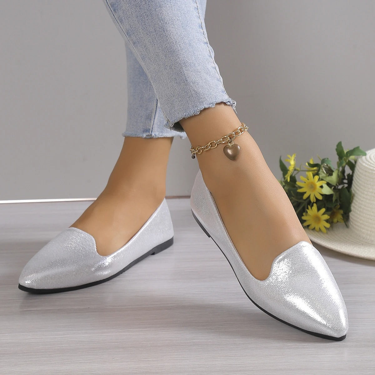 Elegant höstspets ballerinas med stretch - Vivienne