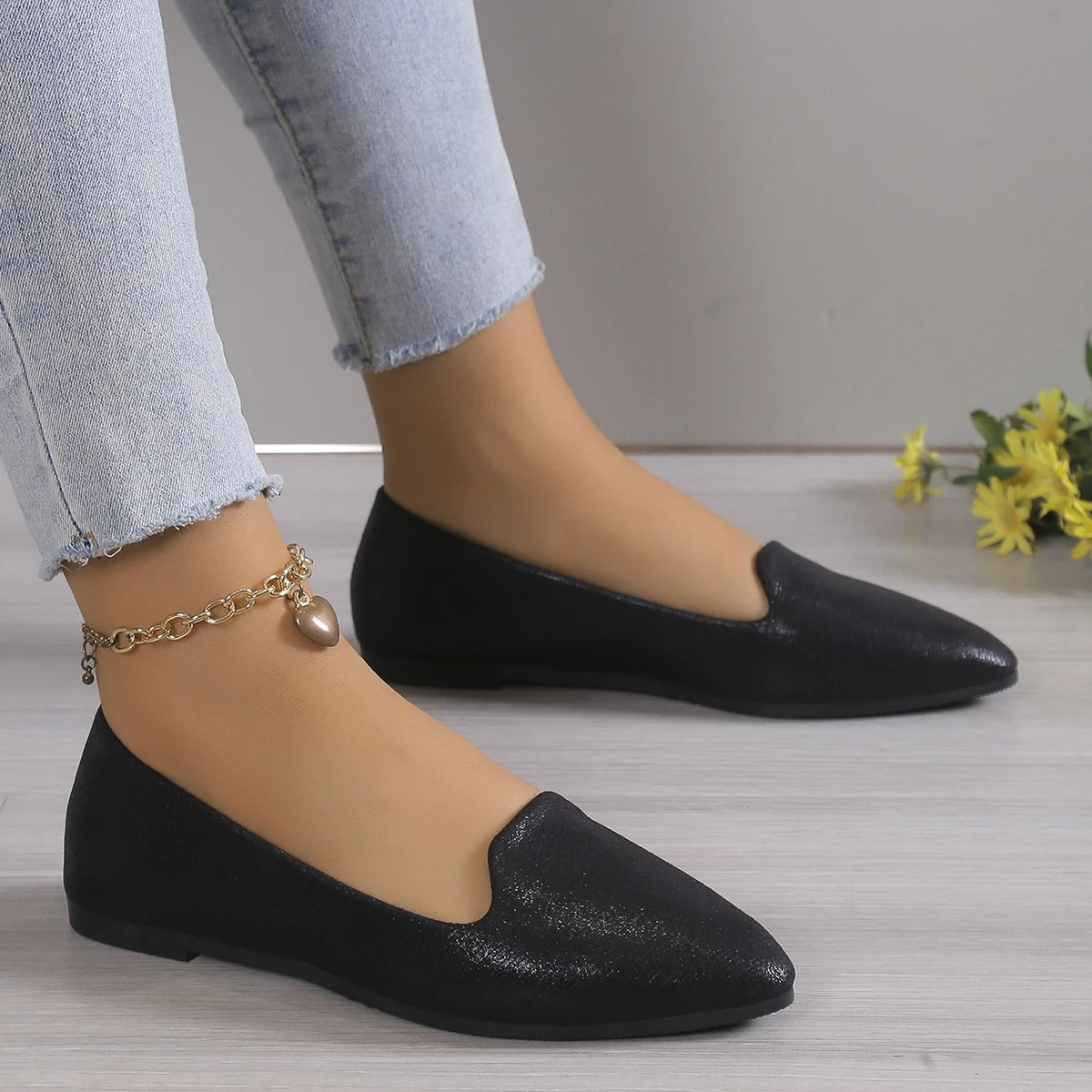 Elegant höstspets ballerinas med stretch - Vivienne