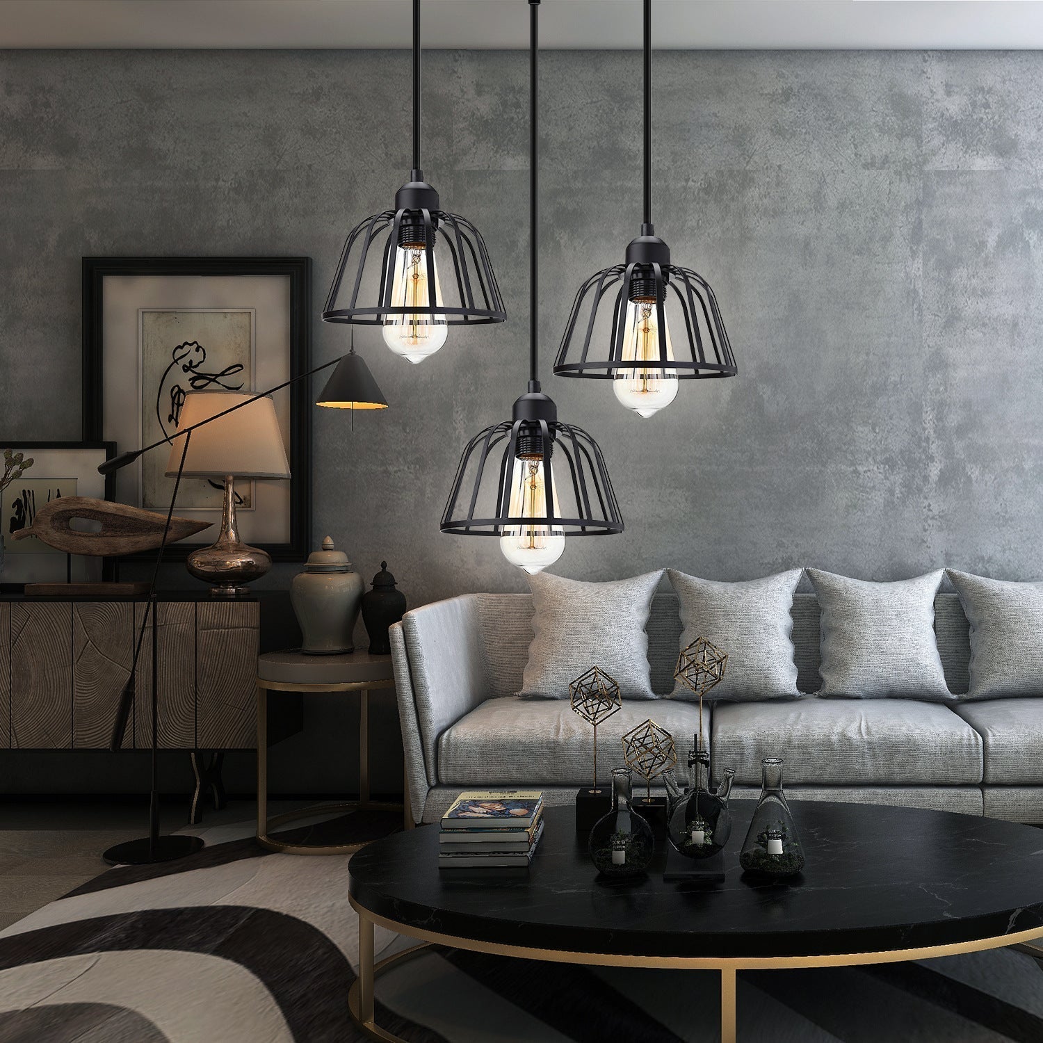 Adjustable Height Three Head Fixture - Industrova