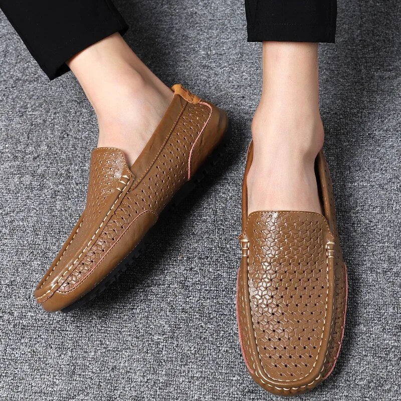 Loafers för herr i läder – Damiano