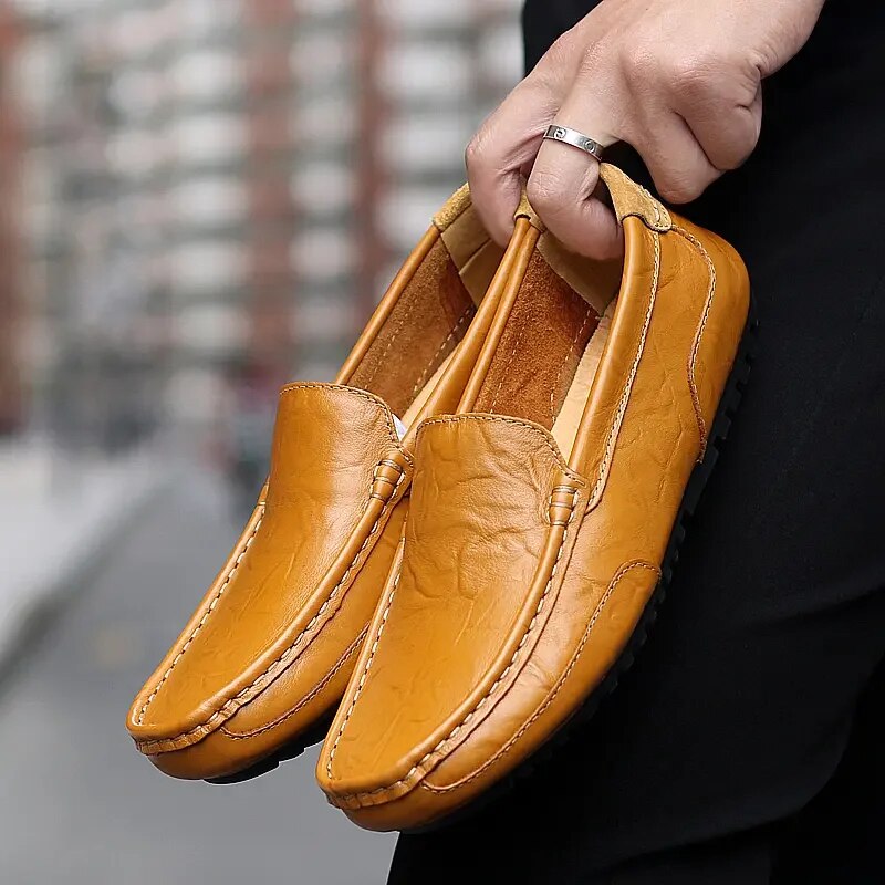 Loafers för herr i läder – Damiano