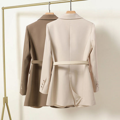Damskjorta blazer med bälte - Melisande höstupplaga