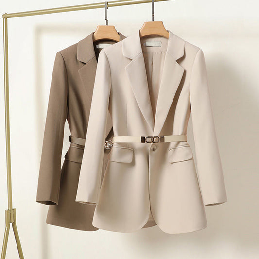 Damskjorta blazer med bälte - Melisande höstupplaga