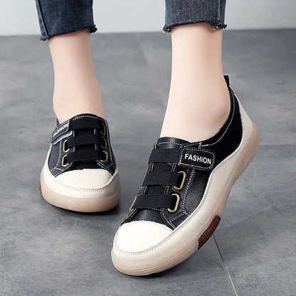 Eleganta äkta lädersneakers för damer – Beatrice