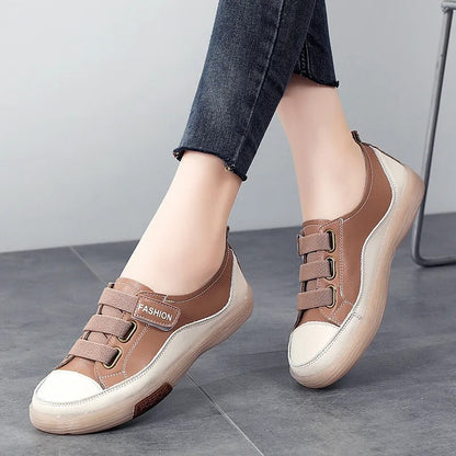 Eleganta äkta lädersneakers för damer – Beatrice