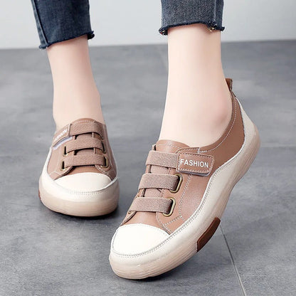 Eleganta äkta lädersneakers för damer – Beatrice