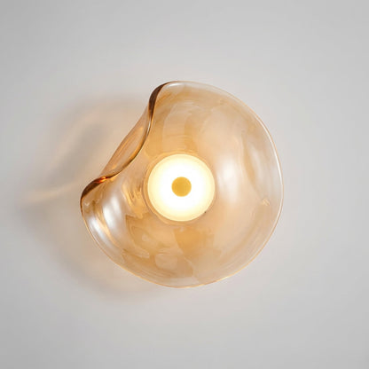 Amber Smoked Glass Wall Fixture - Luminarae