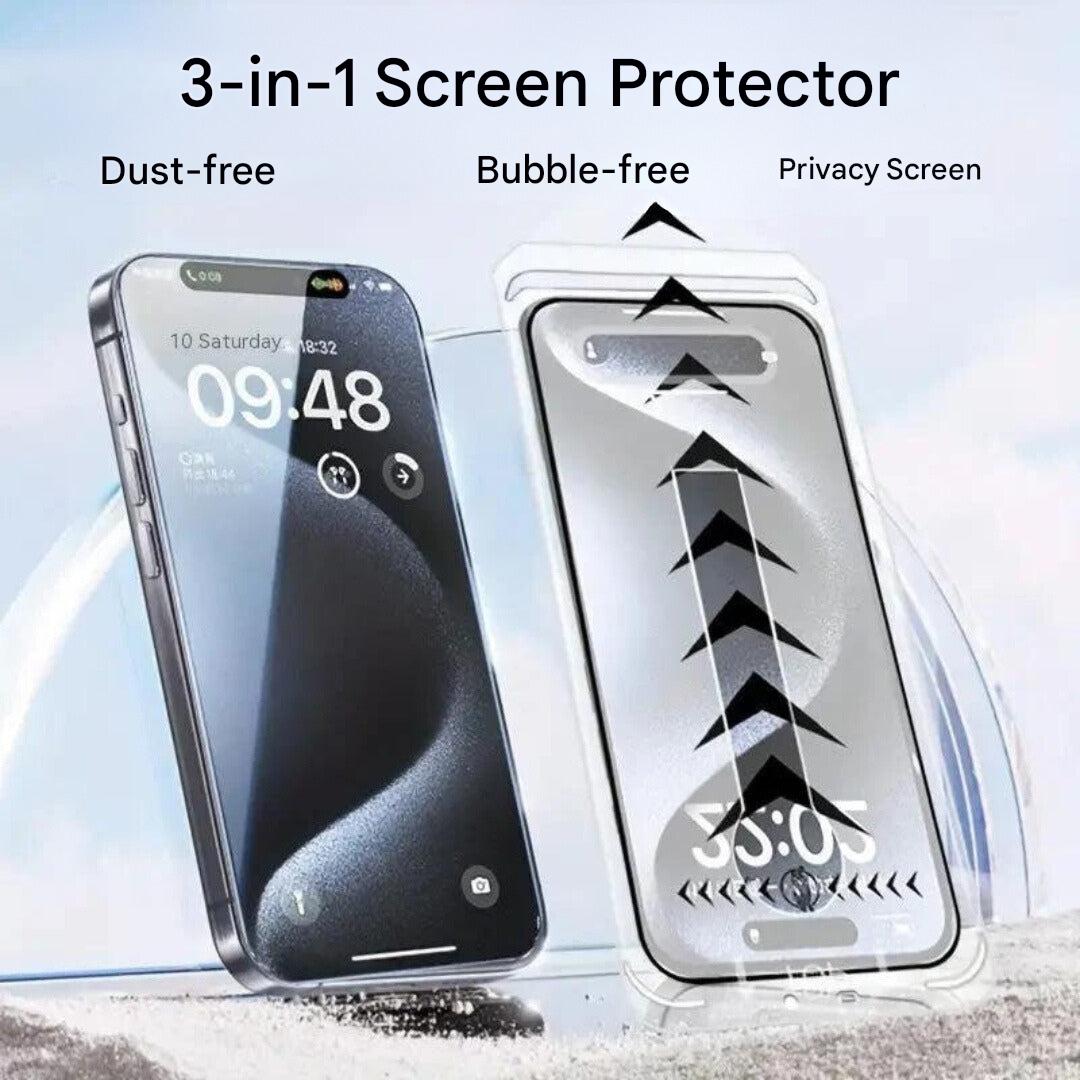3-i-1 iPhone skärmskydd - iShield dataskydd