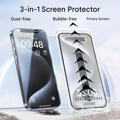 3-i-1 iPhone skärmskydd - iShield dataskydd