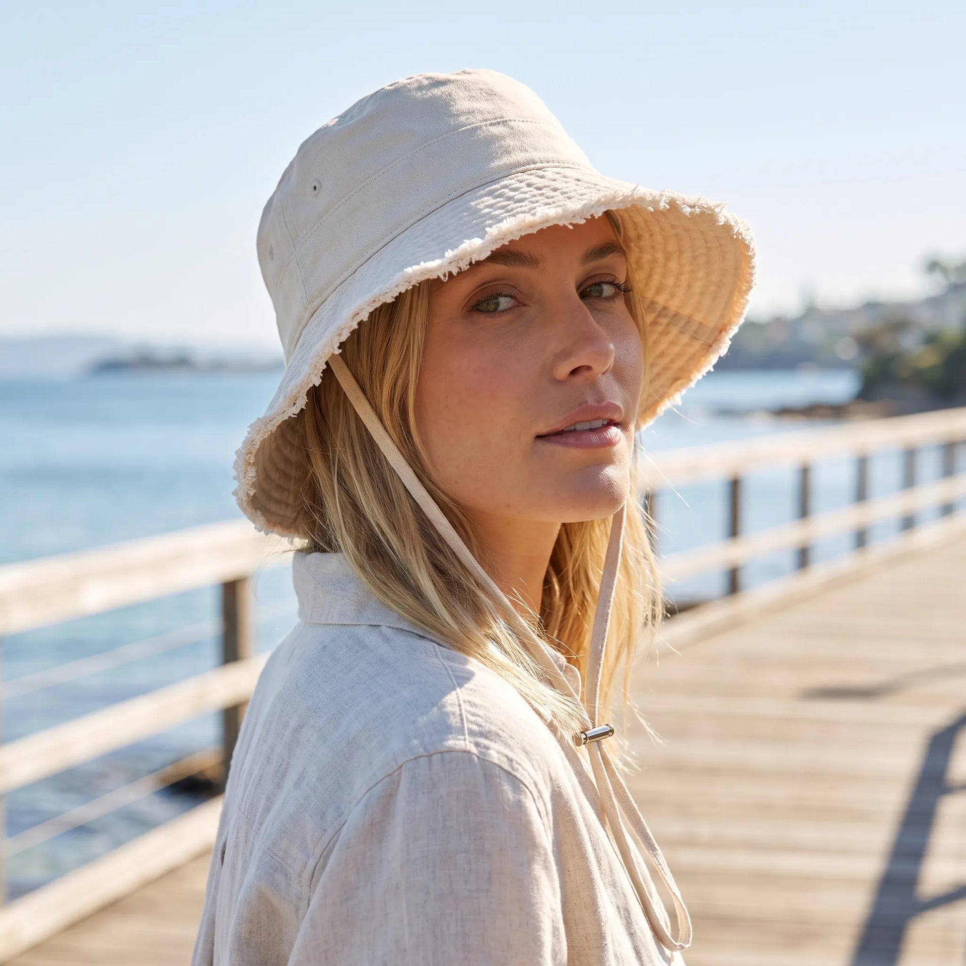 Avslappnad Bucket Hat Dam - Fraylin