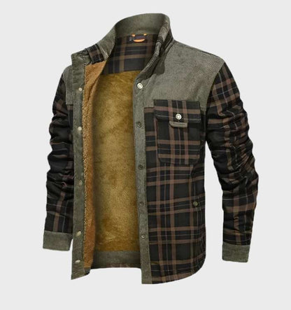 Fodrad herrflanelljacka med fleece – FlanelStil