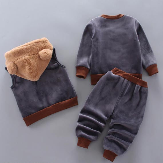 Tre-delad baby- och småbarnsset med björnmotiv – BearHugs