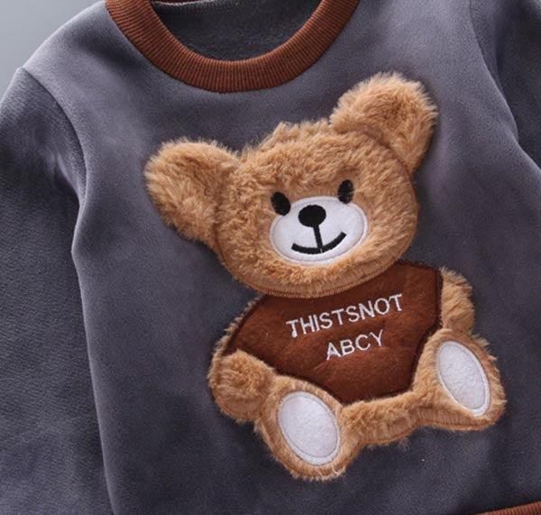 Tre-delad baby- och småbarnsset med björnmotiv – BearHugs
