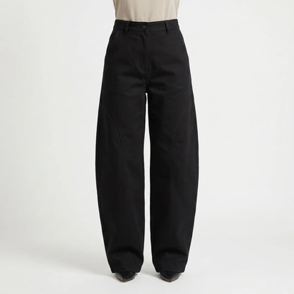 Baggy Barrel-Leg Trousers -  Shelia