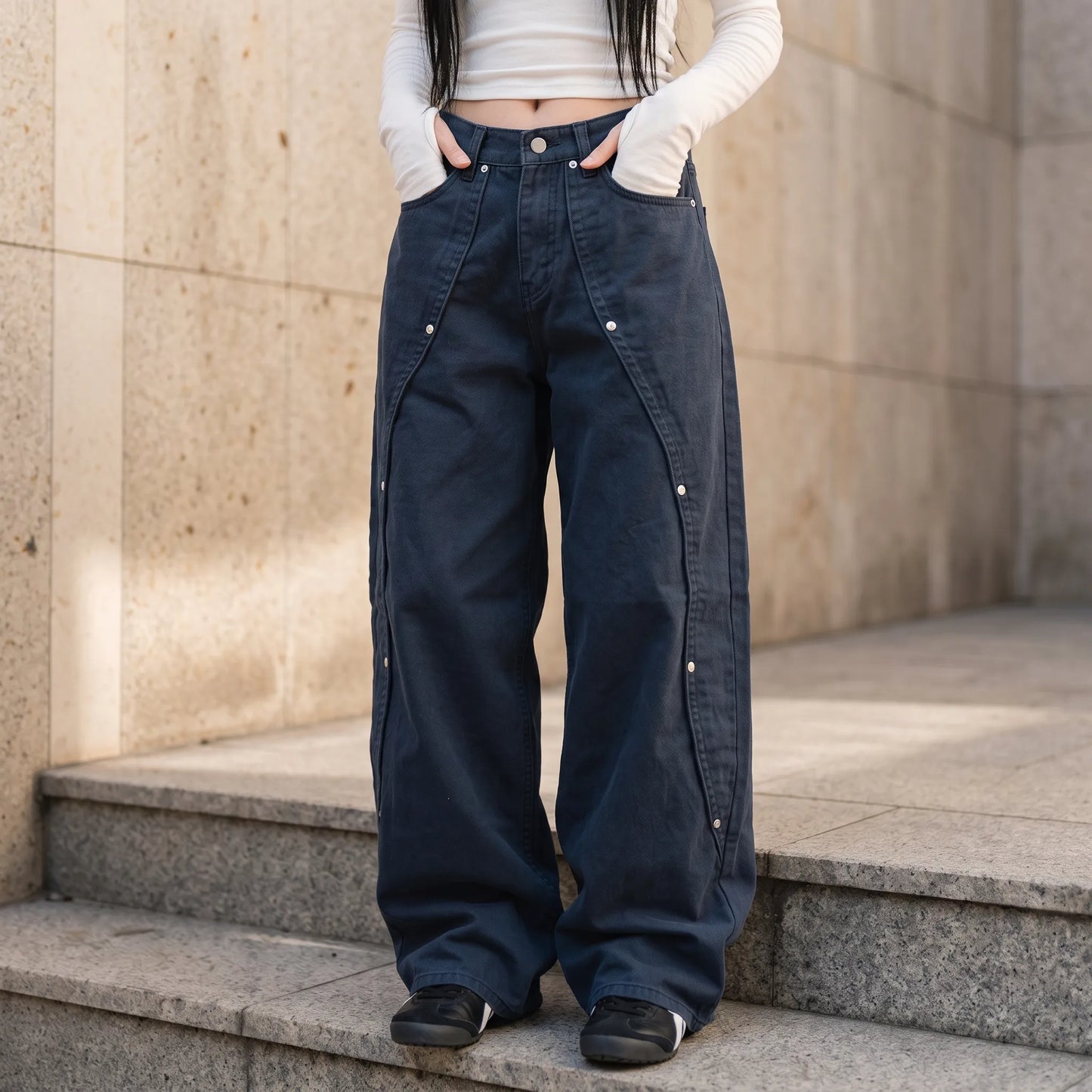 Baggy Jeans Med Nitar -  Victoria