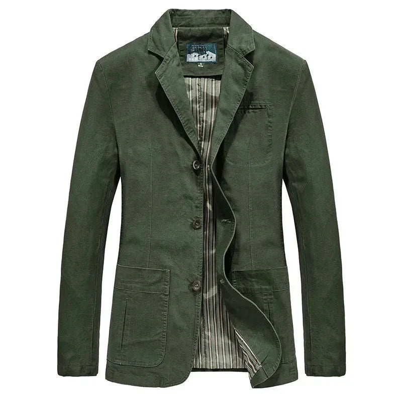 Herrjacka för hösten i vintage- och militärstil – Viktor