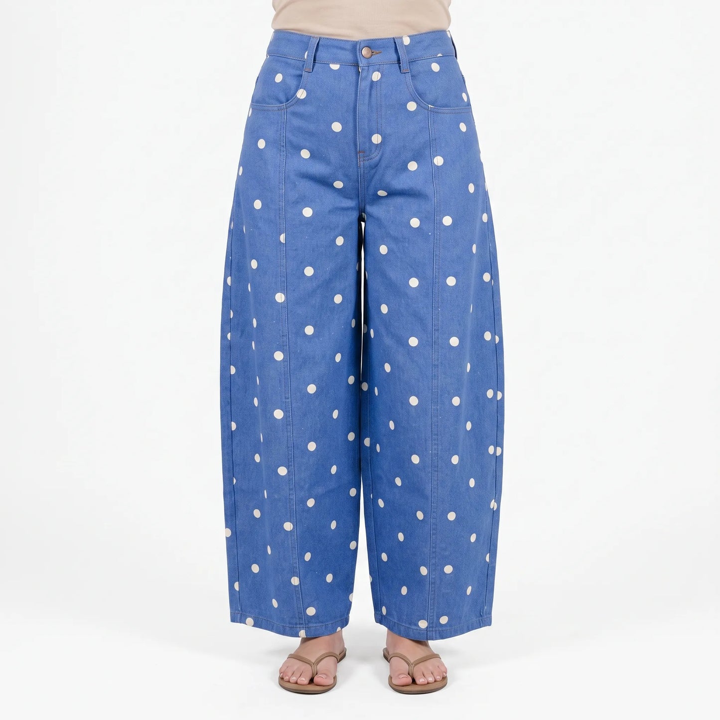 Barrel Jeans Med Hög Midja -  Sonya
