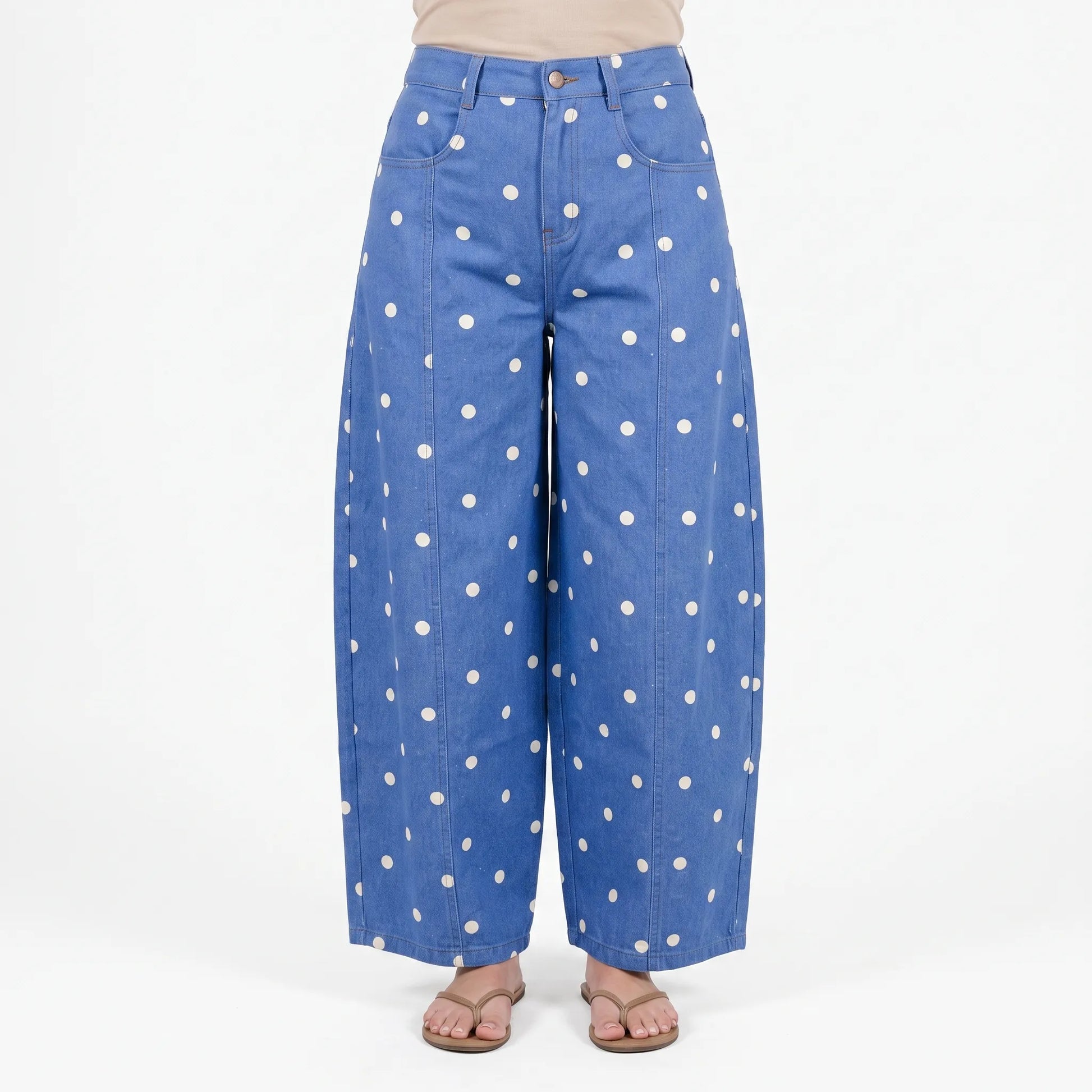 Barrel Jeans Med Hög Midja -  Sonya