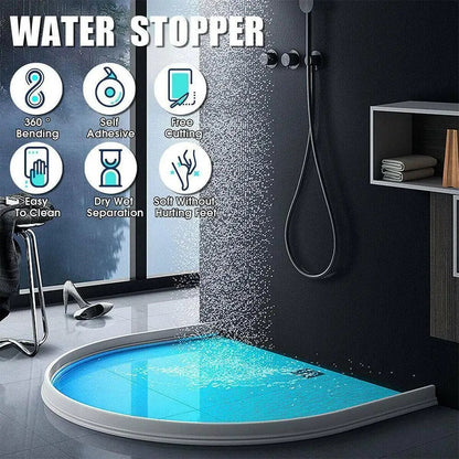 Wasserbarriere Dusche, selbstklebend, wasserdicht, einfach zu installieren, Anti-Spritz-Schutz.
