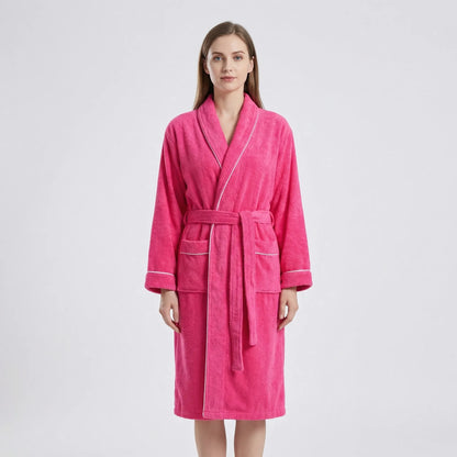 Belted Towelling Dressing Gown For Women - Charlene