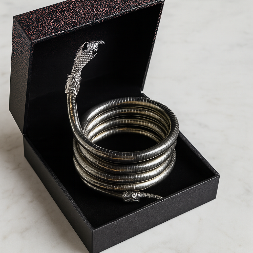 Bilandi ormar | Bilandi slät metallorm halsband för kvinnor