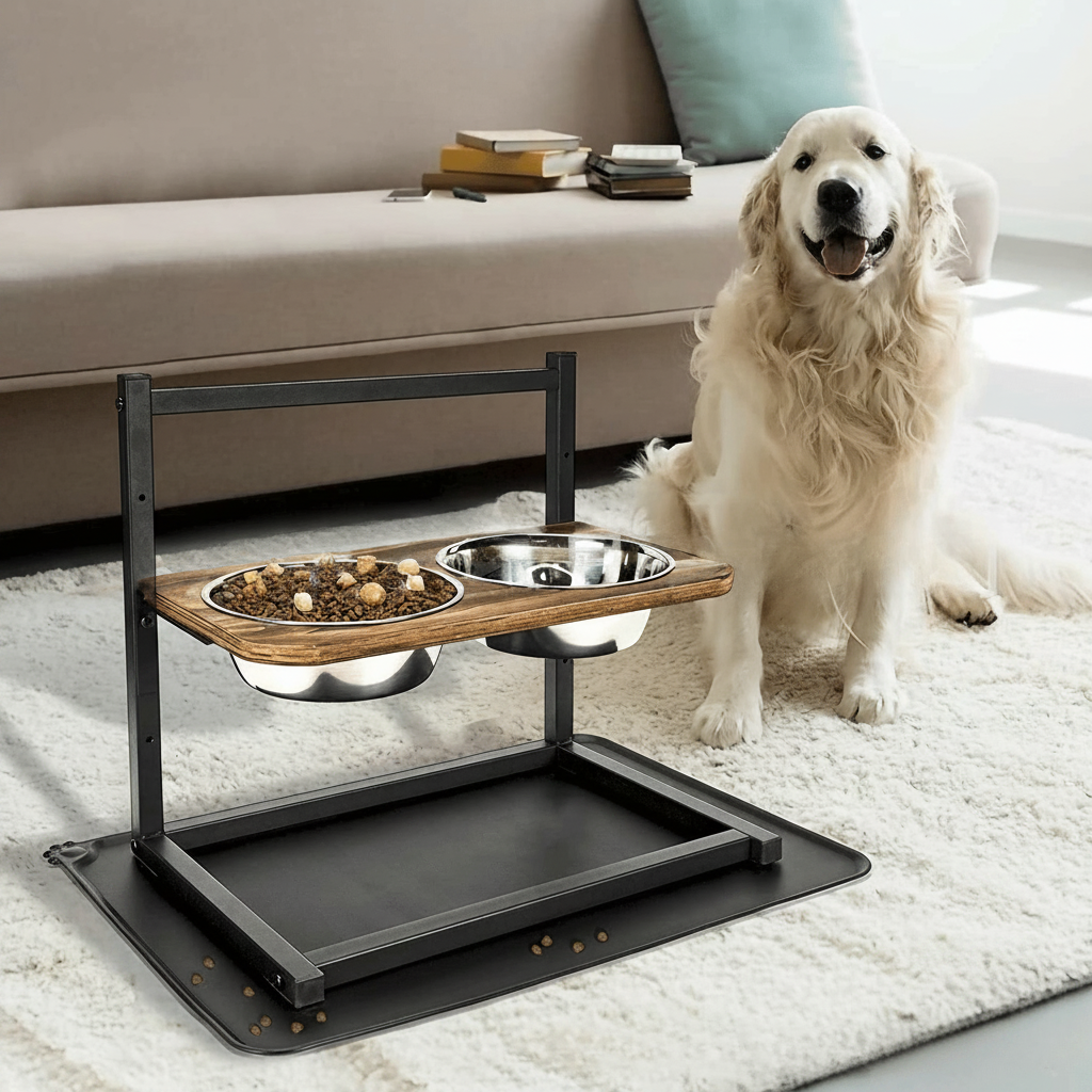 Premium Förbättrad hundmatstation - SnackHaven