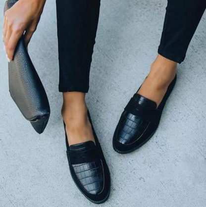 Svarta damloafers – Elara