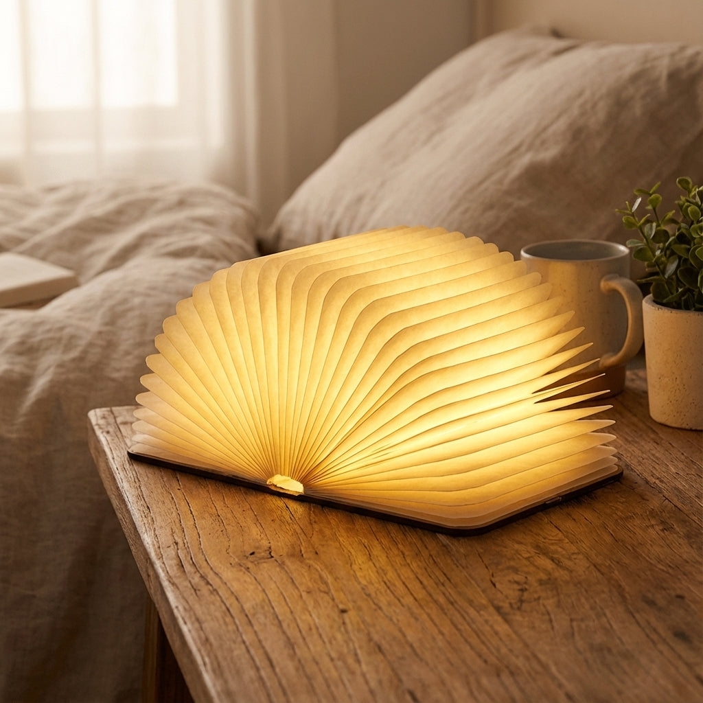 Book Shaped Table Lamp -  Fablelite