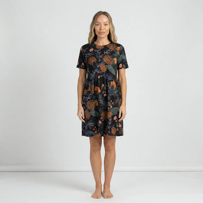 Botanisch Gemustertes Sommerkleid - Miray