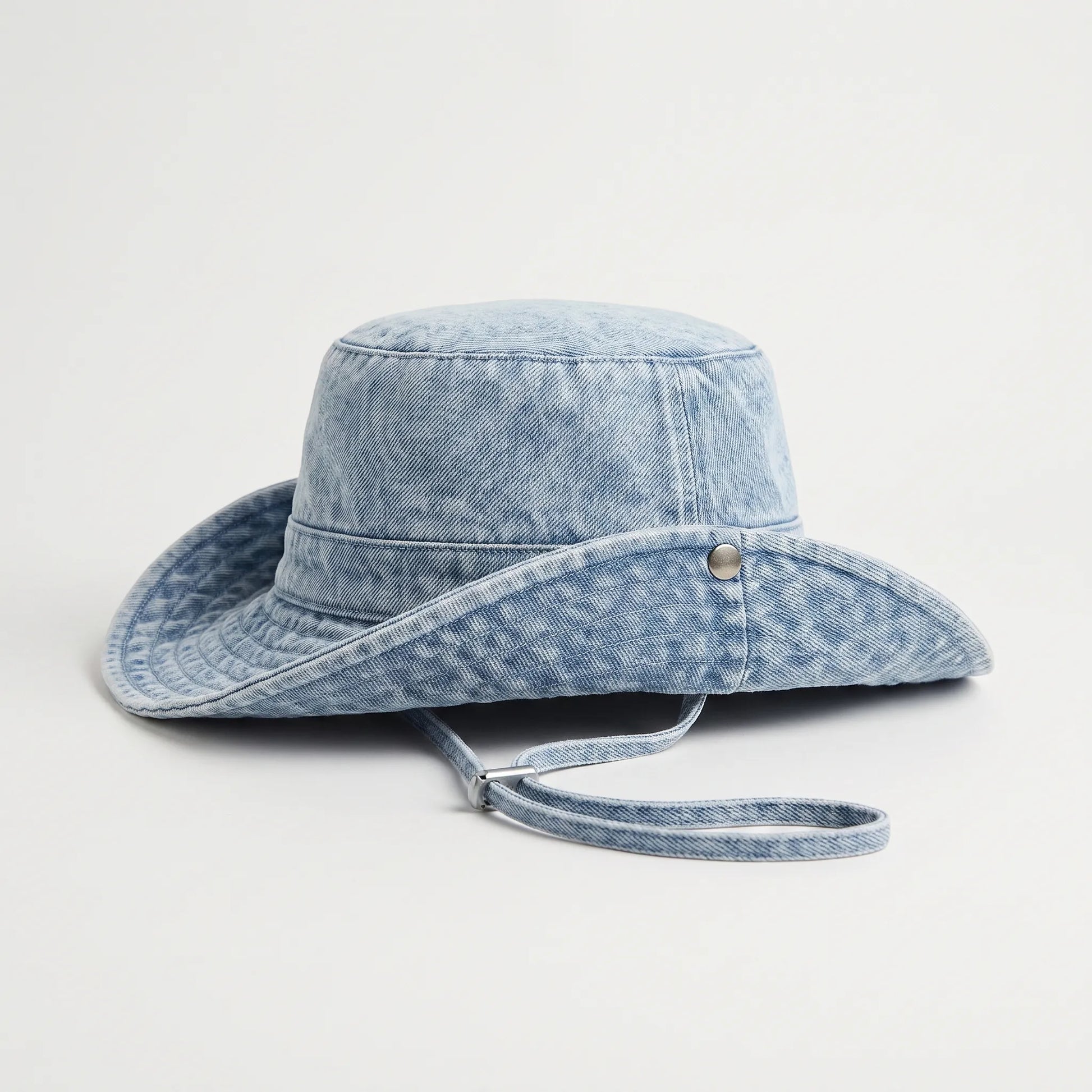 Bredbrättad jeanshatt - Peaknox