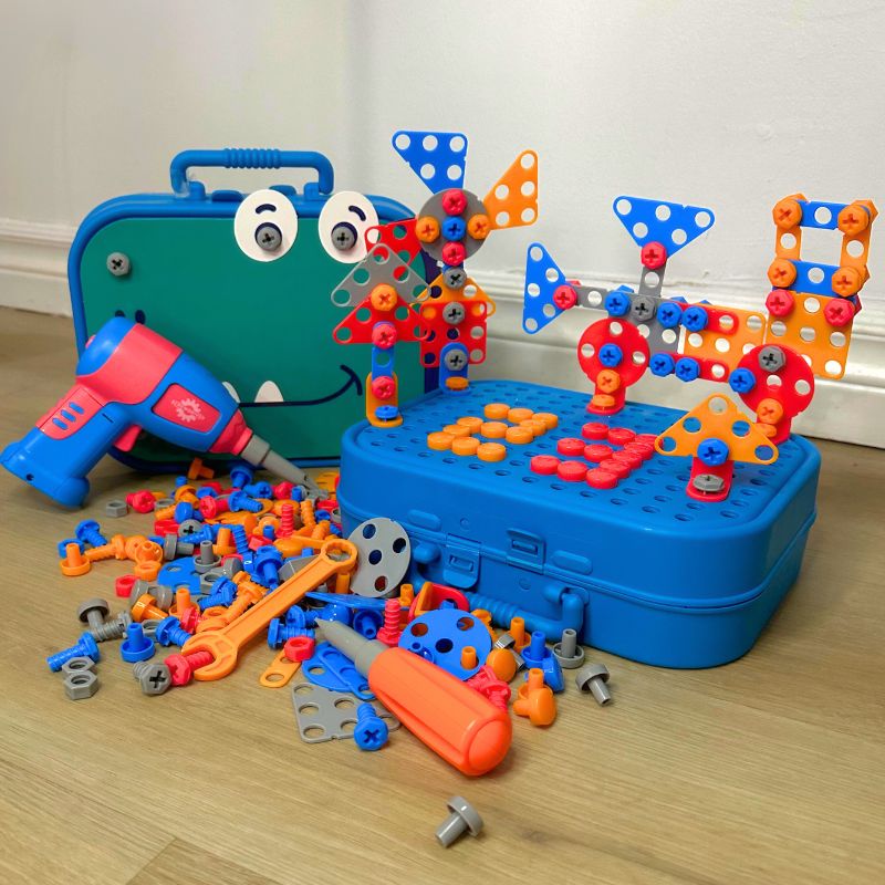 Bärbara bygglådor för barn - BuildiBox
