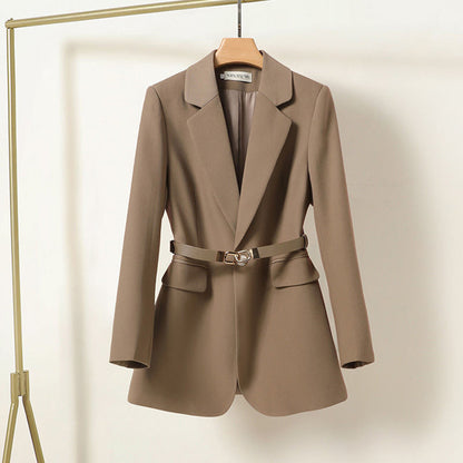 Damskjorta blazer med bälte - Melisande höstupplaga