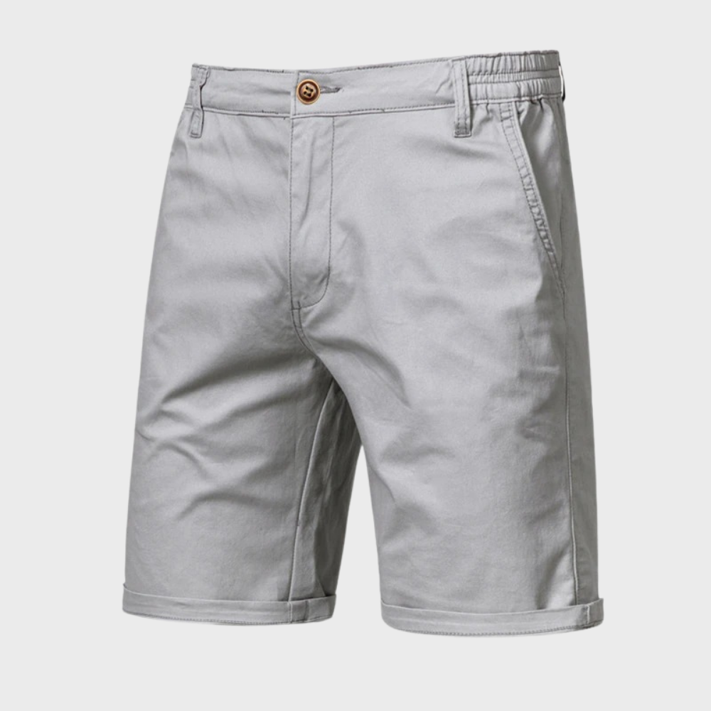 Avslappnade shorts för herr i bomull – Luca