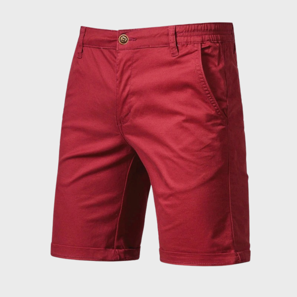 Avslappnade shorts för herr i bomull – Luca