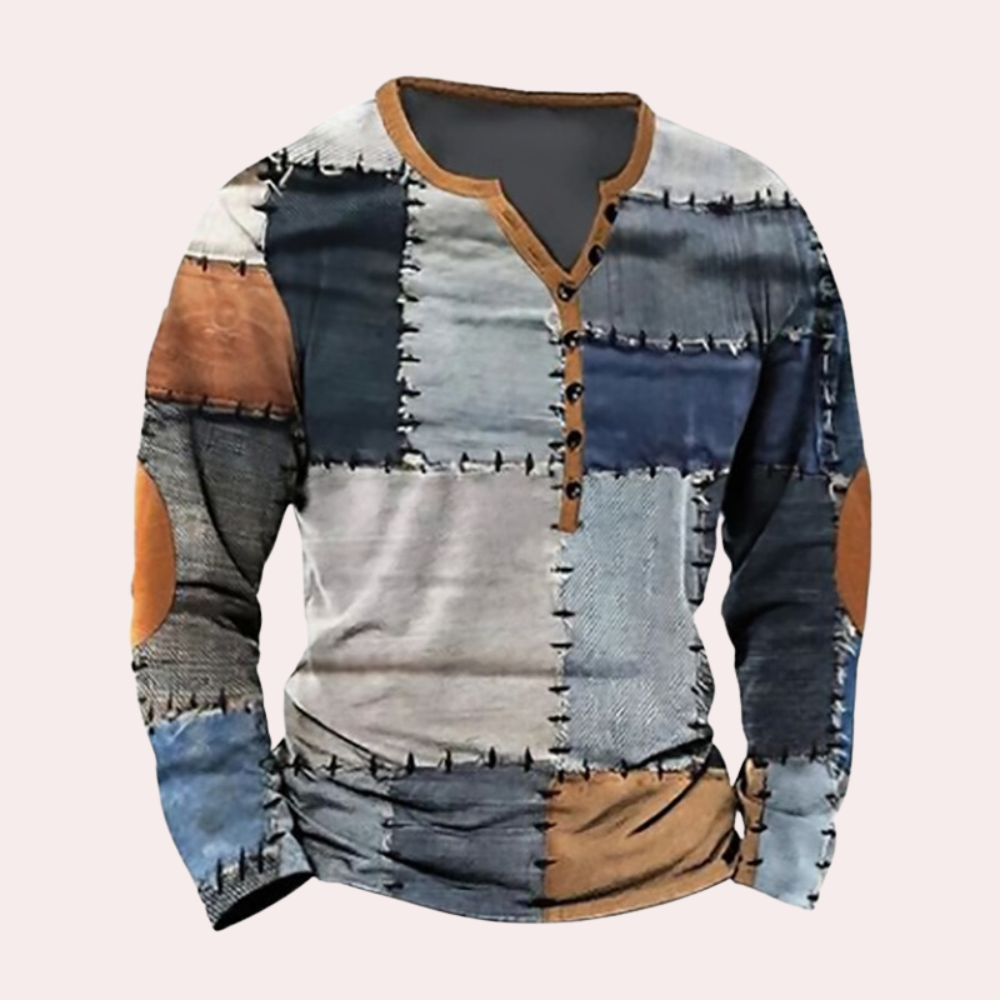 Höstig, stilfull herrsweatshirt – Luca