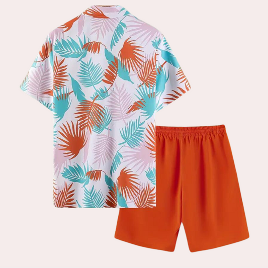 Herrar tvådelad hawaiiansk sommarrock – Kairos