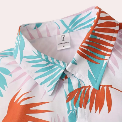 Herrar tvådelad hawaiiansk sommarrock – Kairos