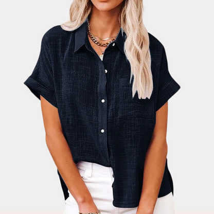 Lättsam dam sommarskjorta – Noémie