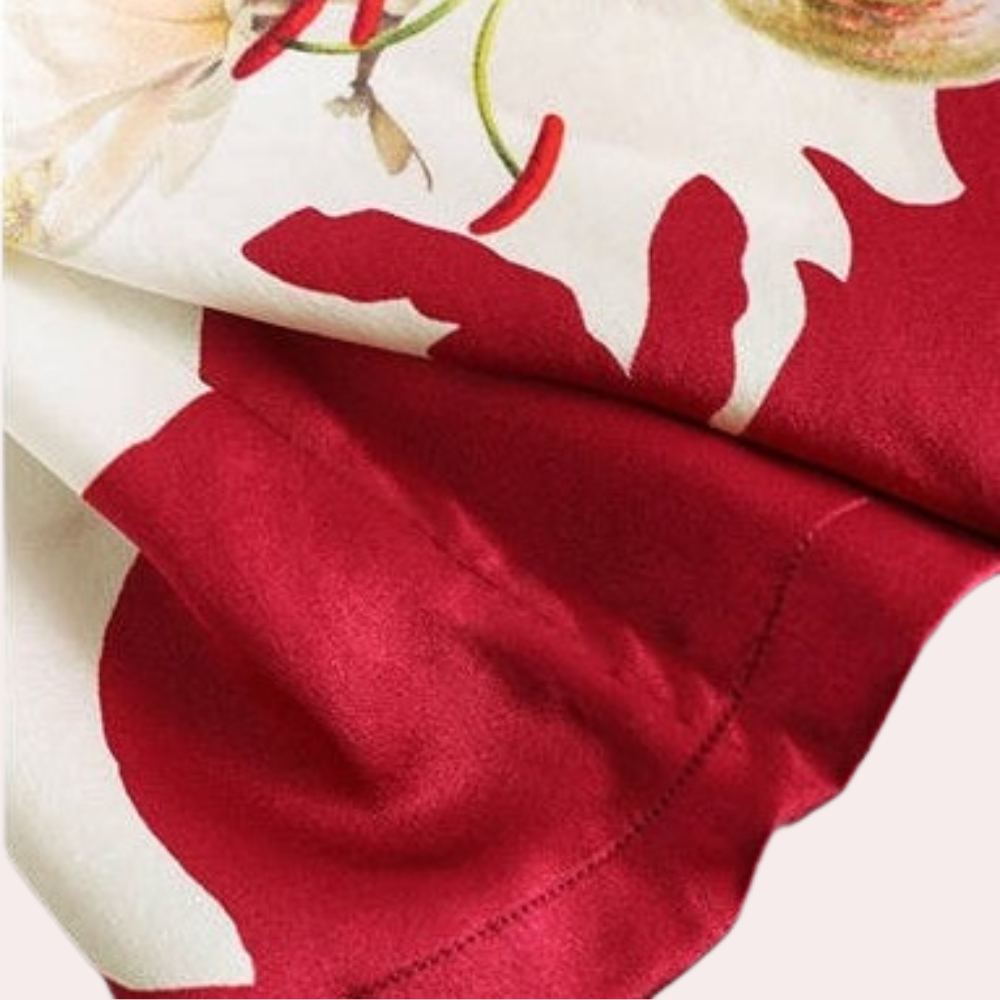 Höst dam T-shirt med blommönster – Rivka