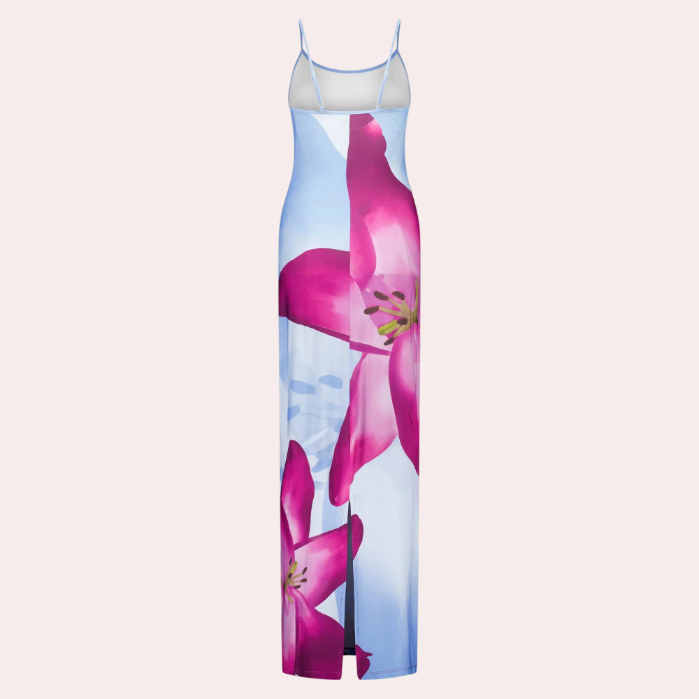Avslappnad sommarklänning med figursydd design – Lucine