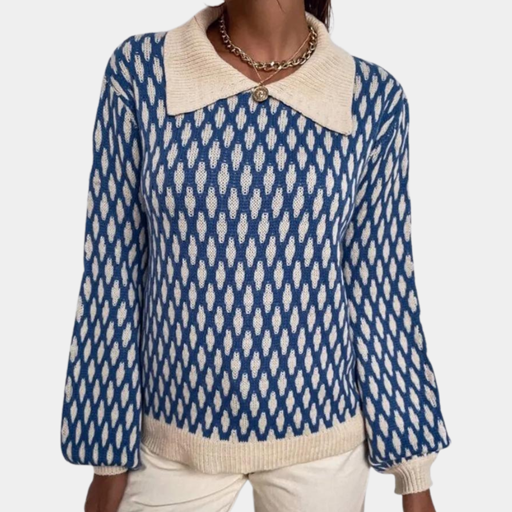 Fritidströja för damer med krage – Solveig