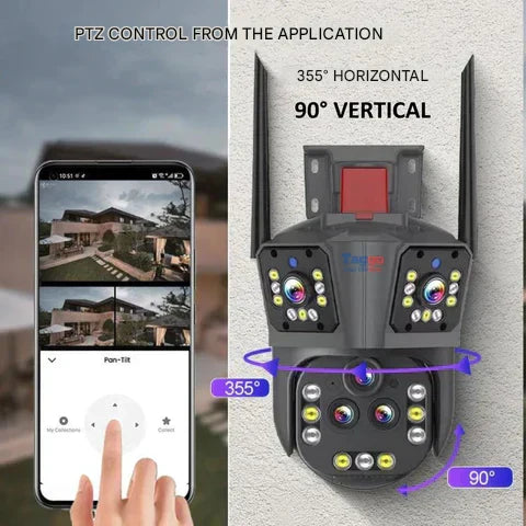 10K WLAN-säkerhetskamera med 20 MP, 20x zoom – DualGuard Ultra 10K