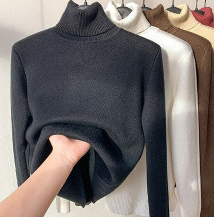Höstfleece stickad tröja – Evelyne