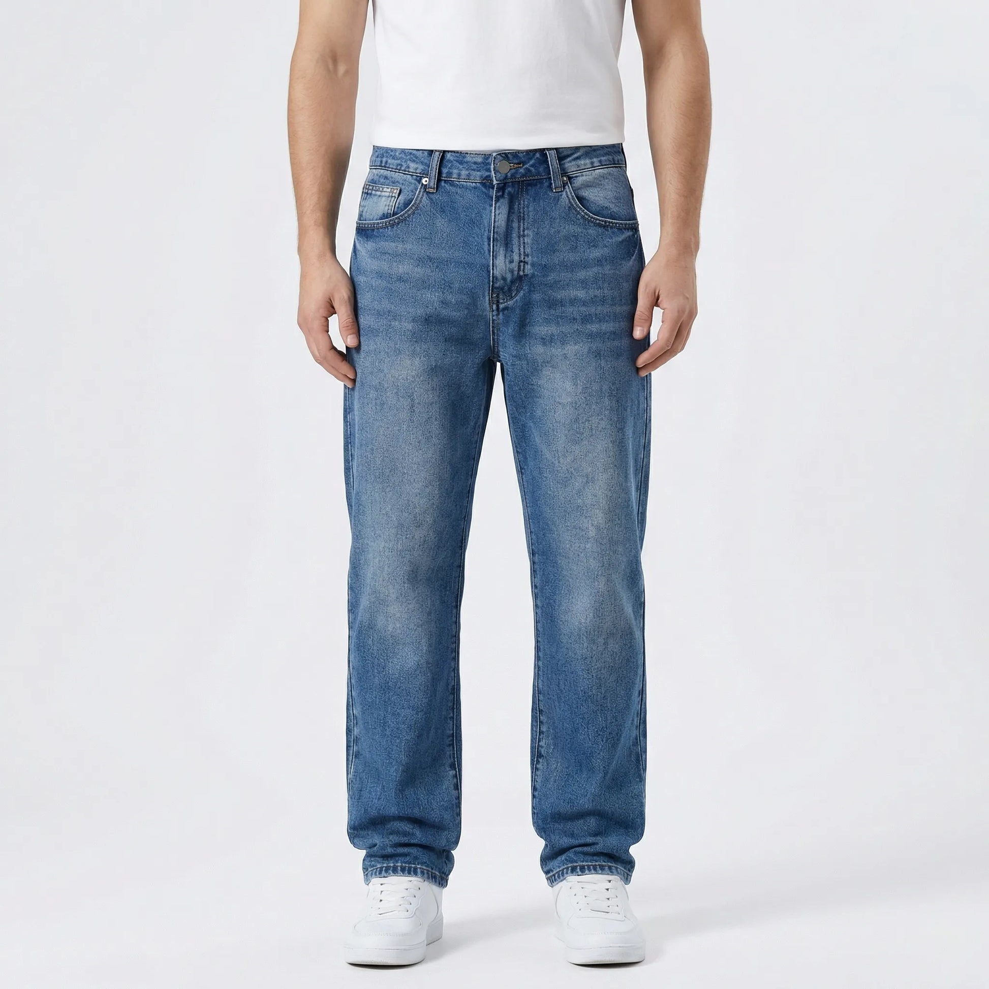 Casual Herenjeans Met Natuurlijke Taille - Wendell