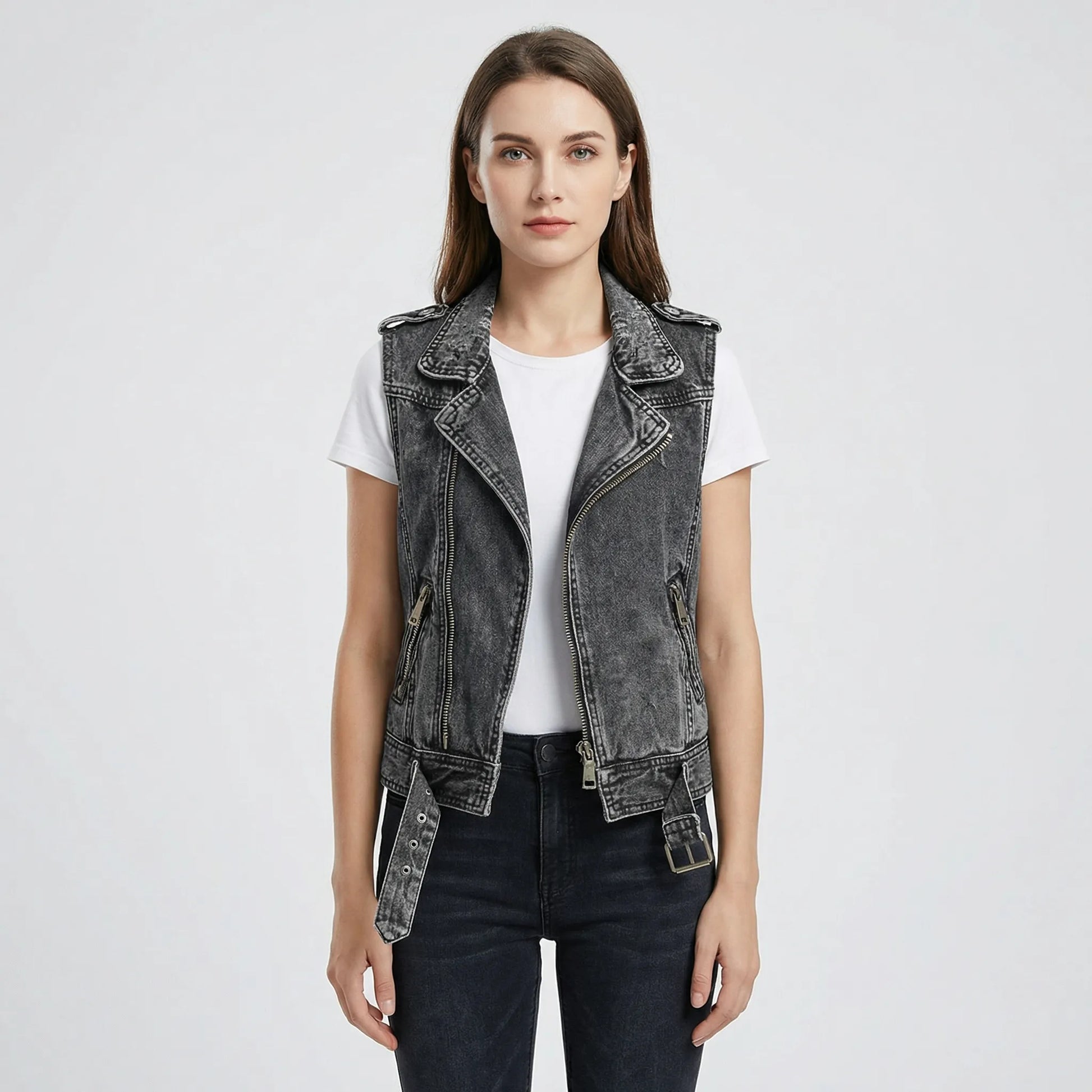 Casual Spijkergilet Met Zakken - Yvette